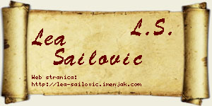 Lea Sailović vizit kartica